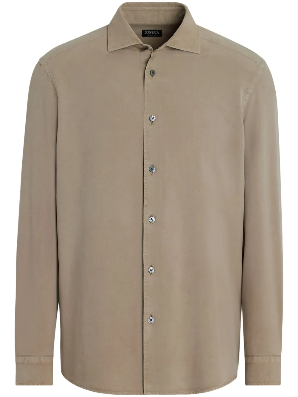 Zegna camisa de seda | neutro | Image 1