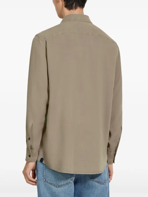 シルク　シャツ 078 CITE | シルクチェック オープンカラーシャツ MEN