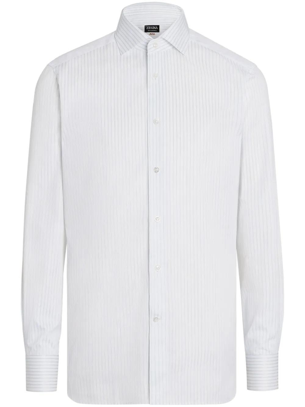 Zegna Structured Centoventimila katoenen overhemd Wit