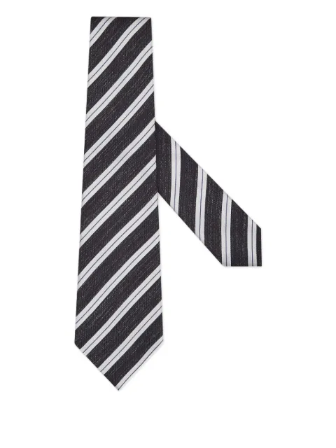 Zegna diagonal-striped silk tie