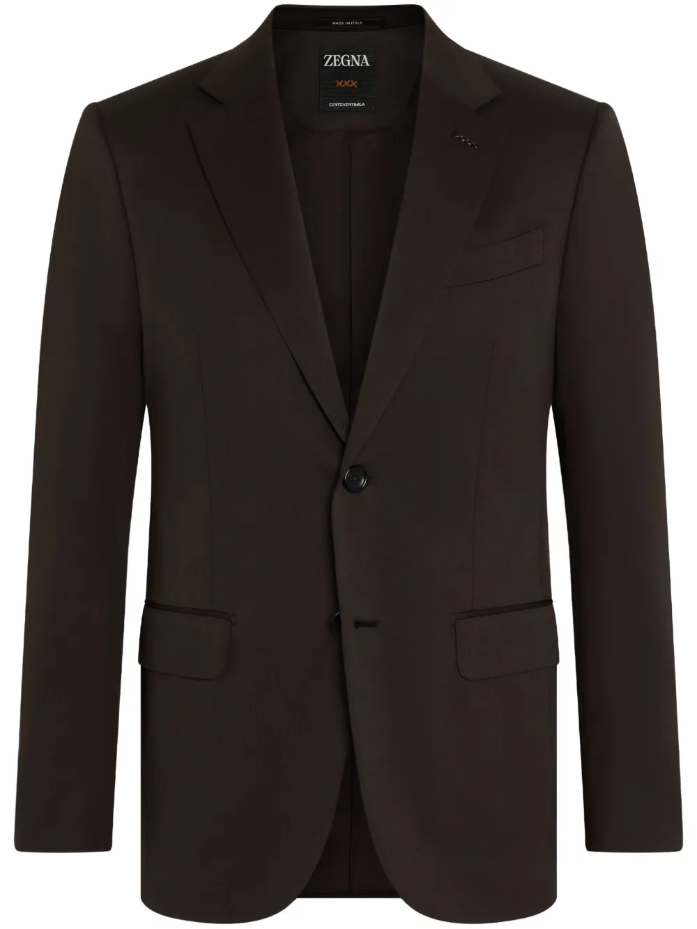 Zegna Centoventimila blazer Bruin