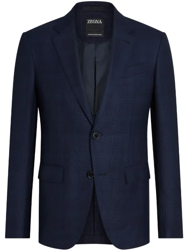 Zegna Trofeo シアサッカージャケット | ブルー | FARFETCH JP