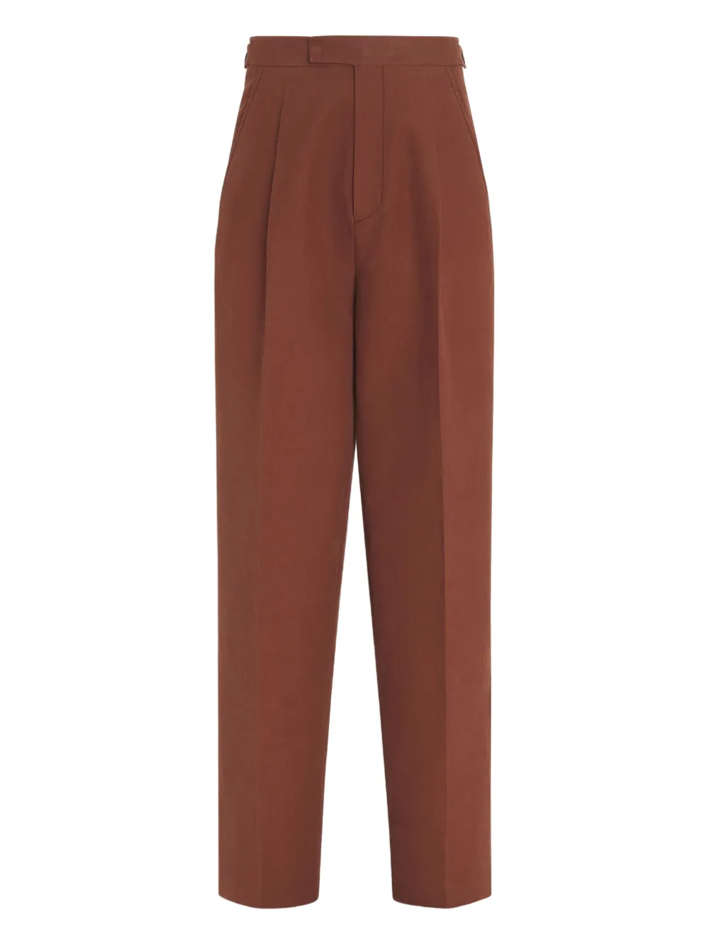 Zegna Oasi Lino broek Bruin