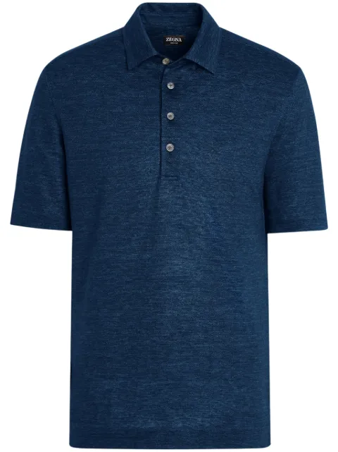 Zegna playera tipo polo Oasi Lino