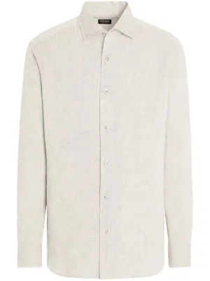 Zegna Oasi Lino オーバーシャツ | ニュートラル | FARFETCH JP