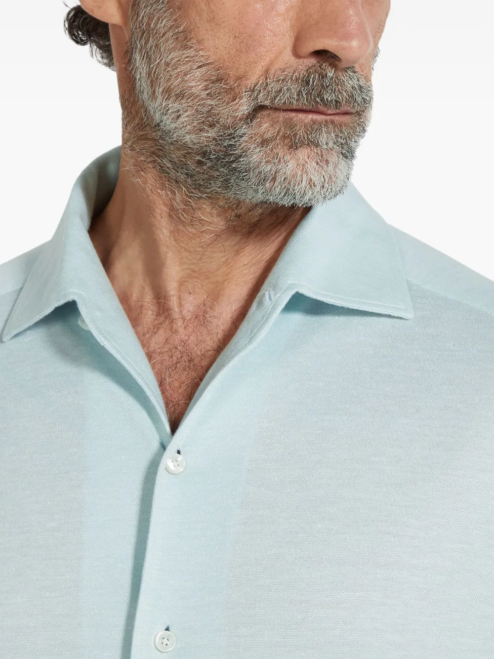 Zegna Button-up overhemd Blauw