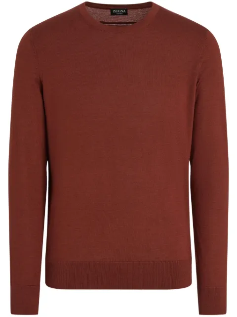 Zegna mélange crew-neck sweater