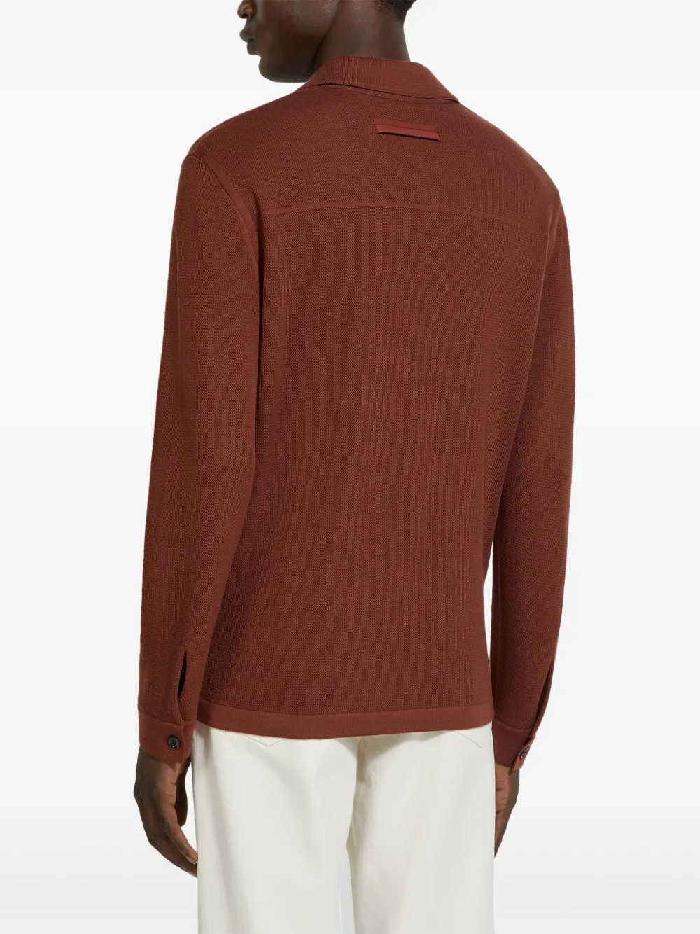 Zegna Wollen overhemd Rood