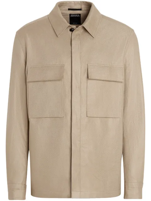 Zegna sobrecamisa Oasi Lino