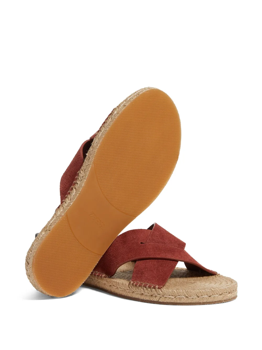 Zegna suede espadrilles Red