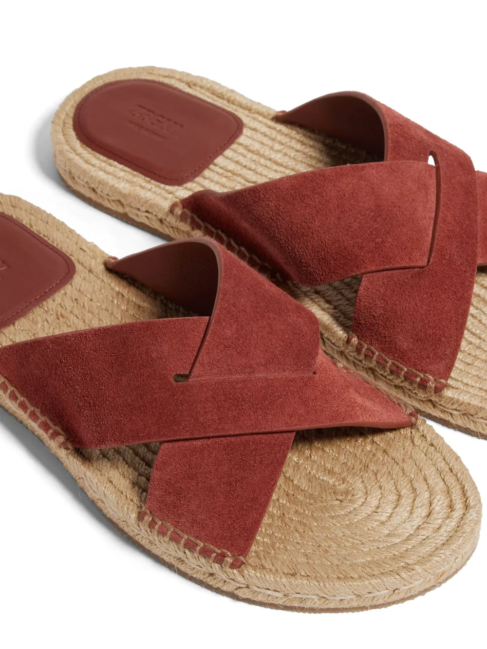 Zegna suede espadrilles Red