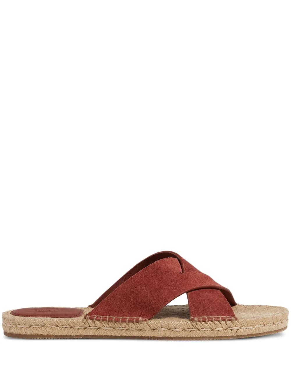 Zegna suede espadrilles Red