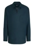 Zegna linen t-shirt - Blue
