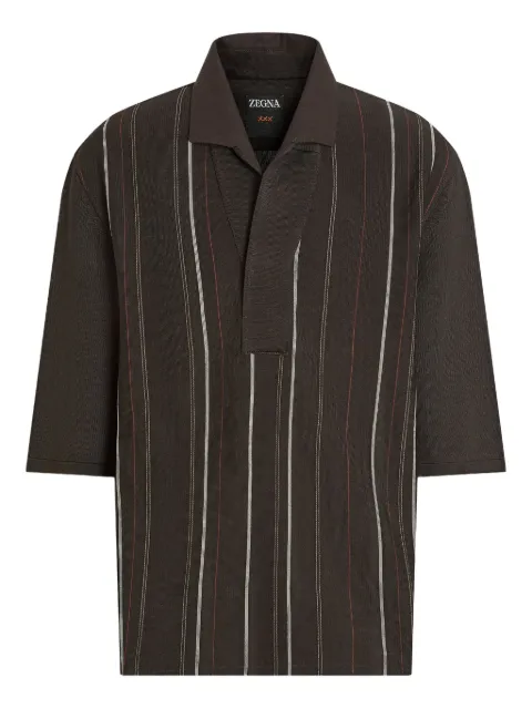 Zegna silk polo shirt