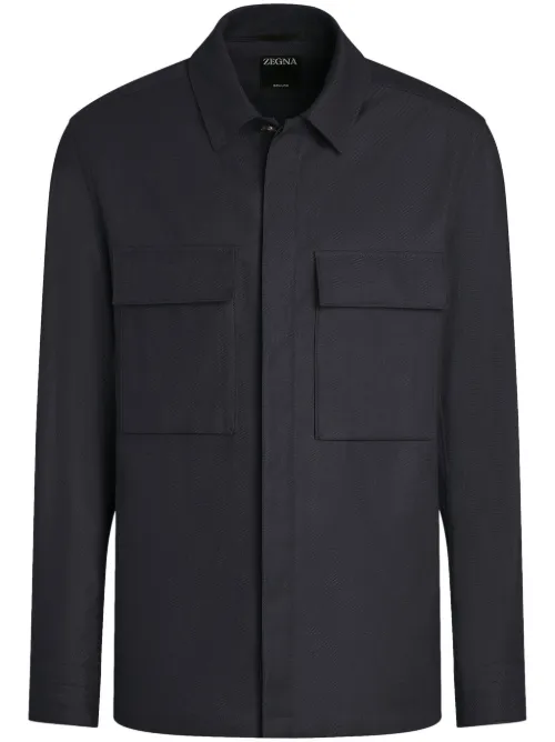 Zegna chemise Oasi Lino - Bleu - Zegna - Modalova