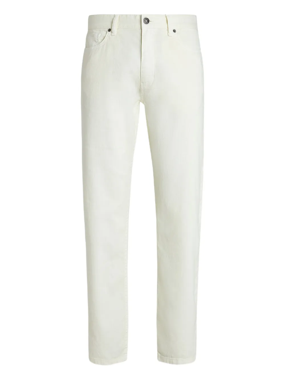 Zegna Jeans dritti in lino e cotone - Bianco