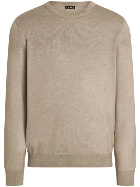 Zegna mélange crew-neck sweater