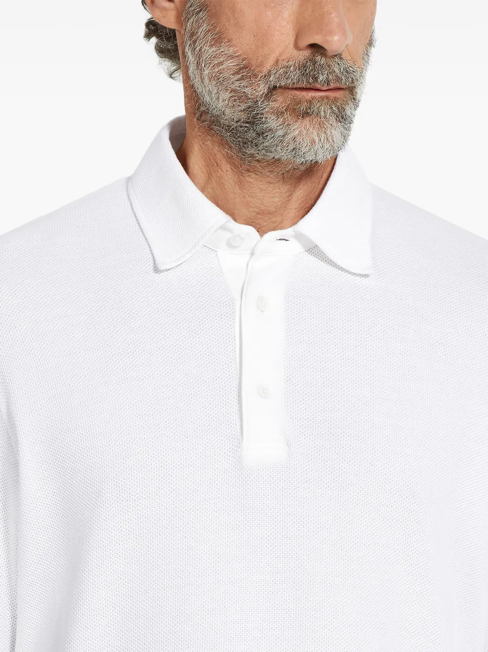Zegna Katoenen poloshirt Wit