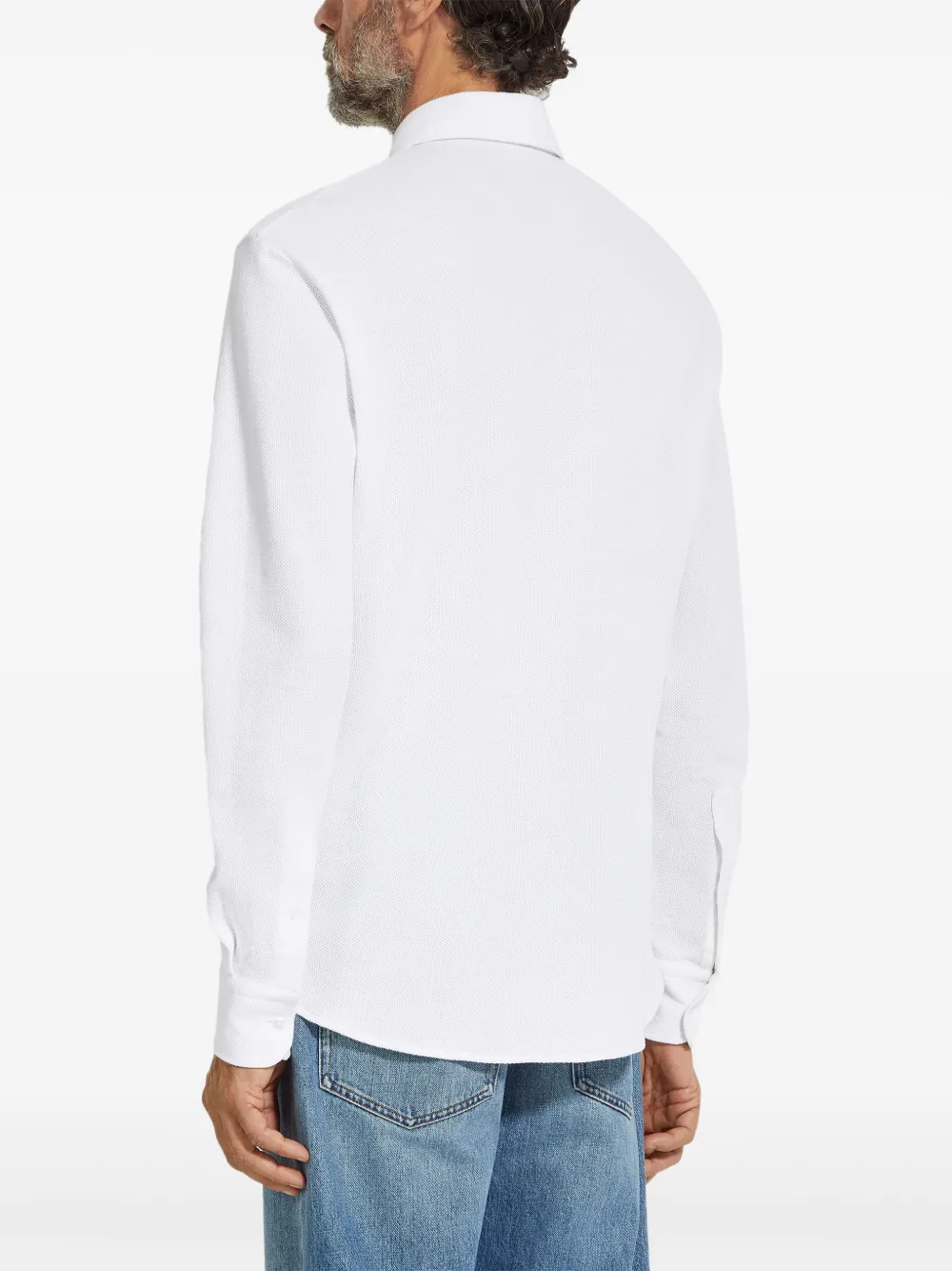 Zegna Katoenen poloshirt Wit