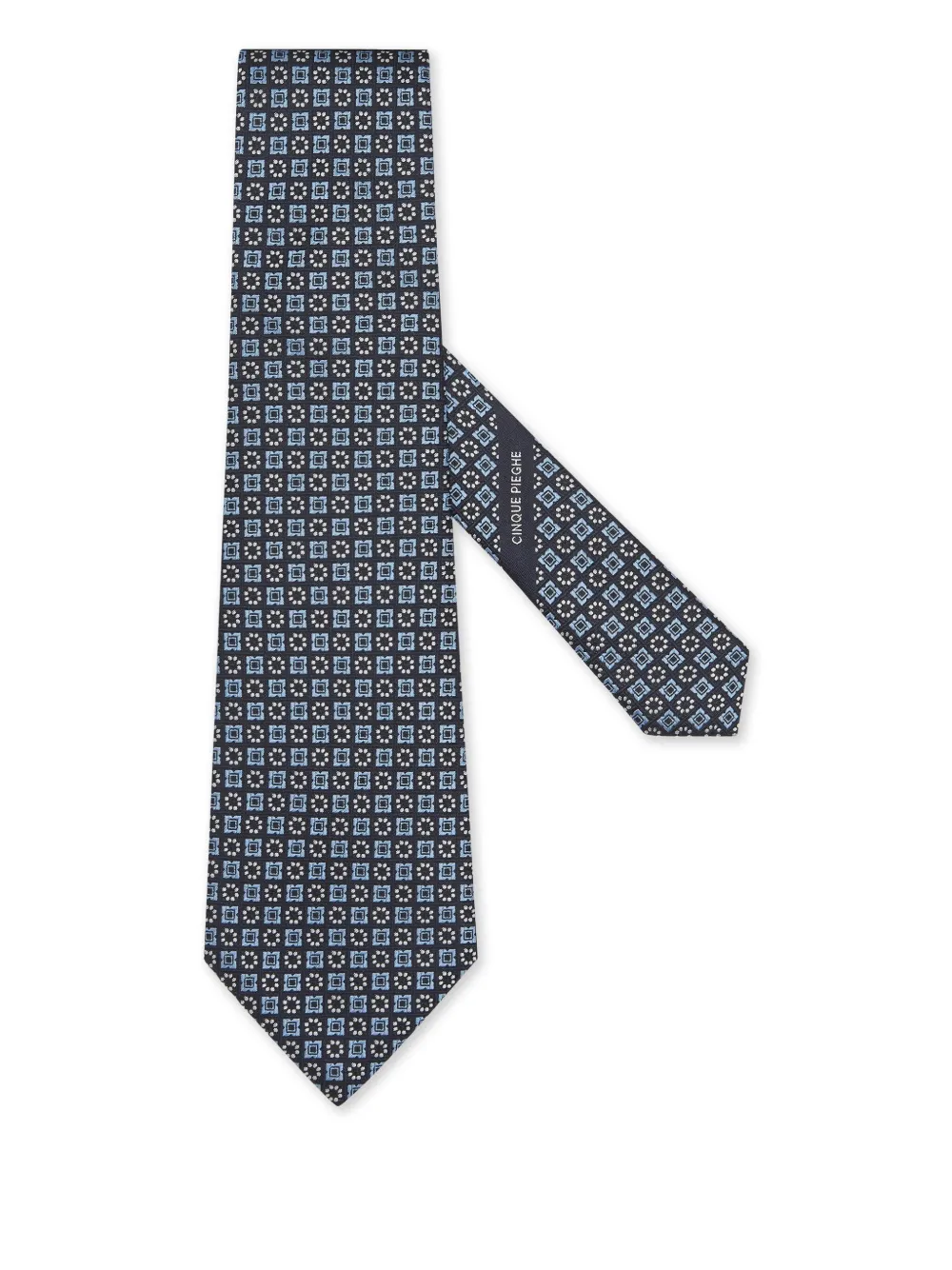Cinque Pieghe silk tie