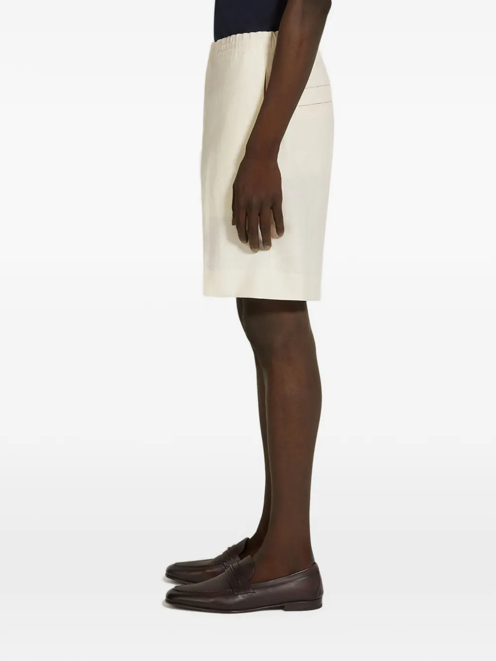 Zegna Shorts in lino - Bianco