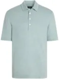 Zegna Oasi Lino polo shirt - Blue
