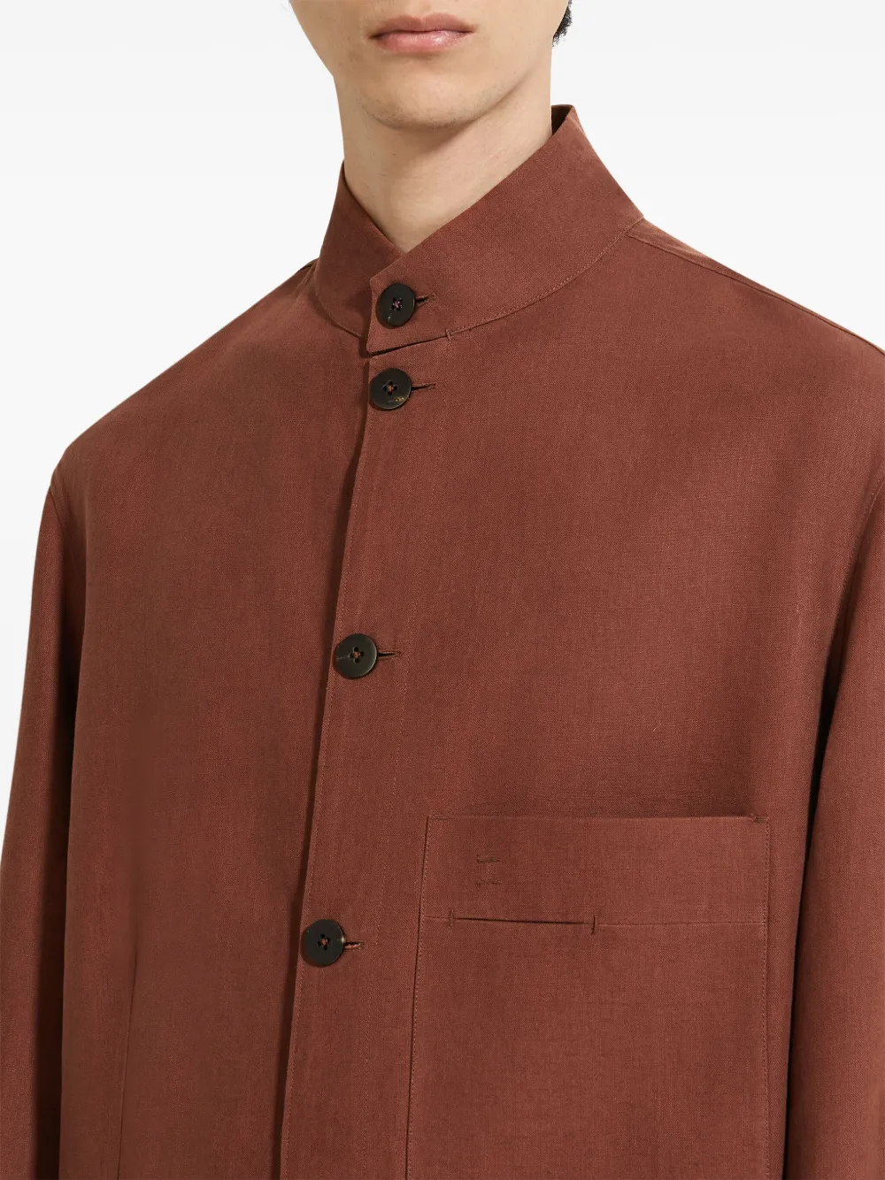 Shop Zegna Oasi Shirt In 褐色