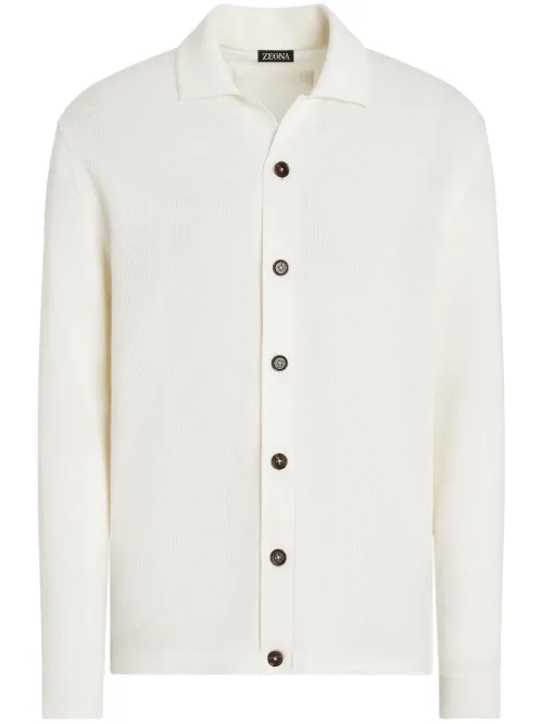 Zegna chemise en laine - Blanc - Zegna - Modalova