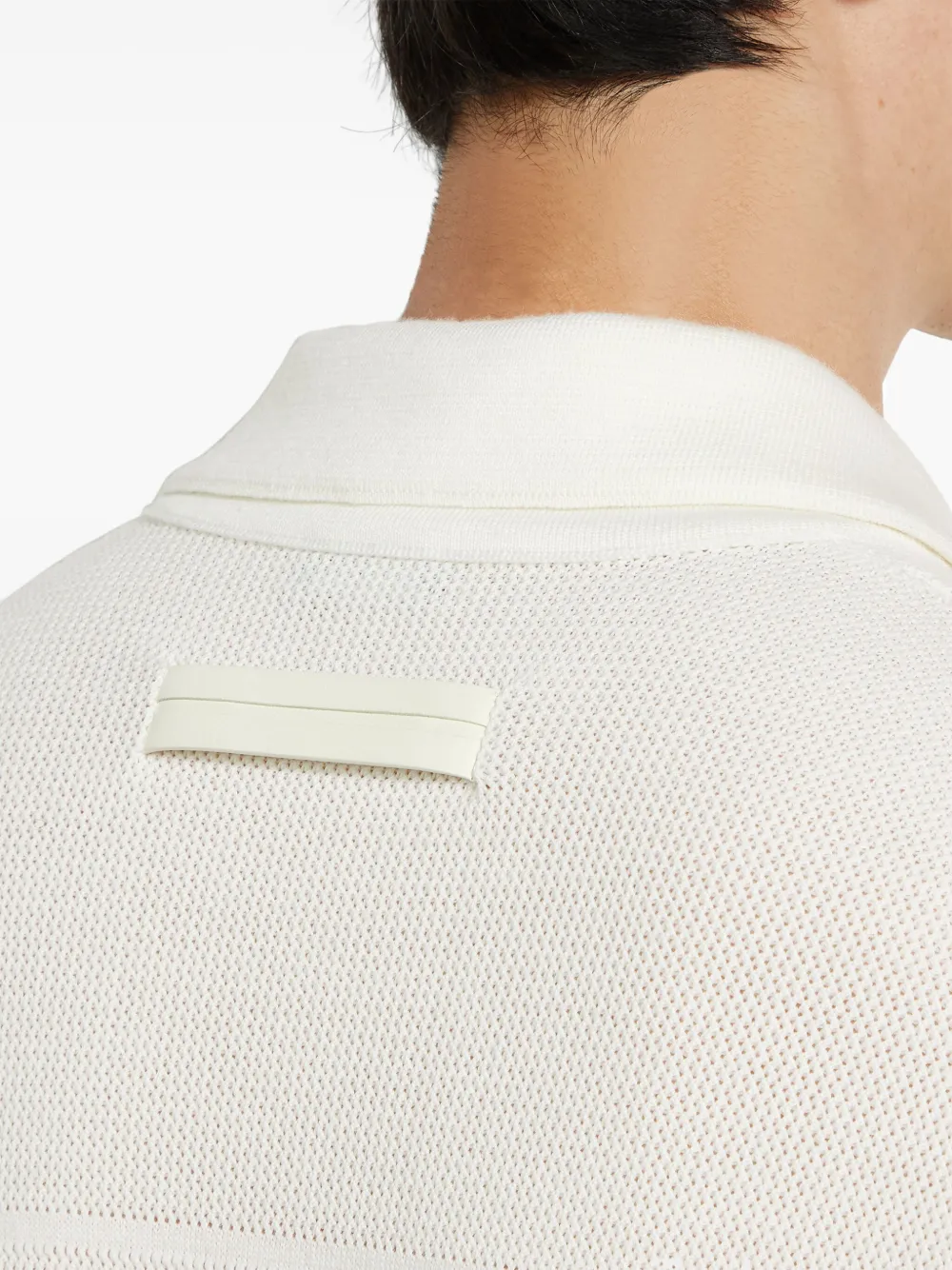Shop Zegna Wool Shirt In White