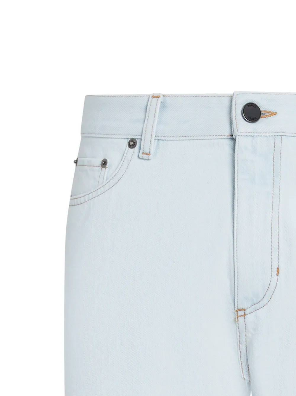 Zegna Roccia gebleekte katoenen jeans Blauw