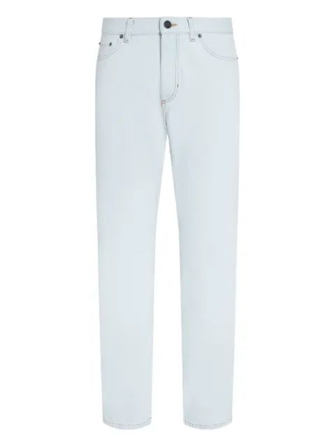 Zegna Roccia bleached cotton jeans