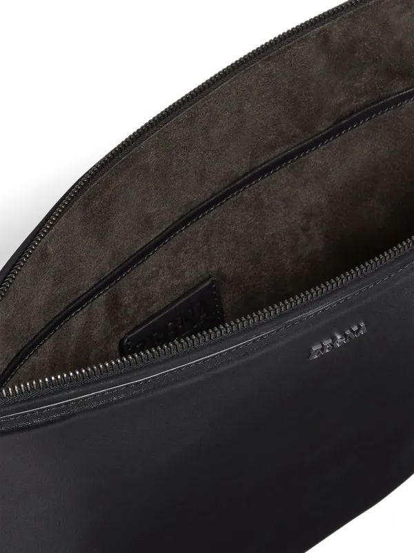 Zegna レザー クラッチバッグ | ブラック | FARFETCH JP
