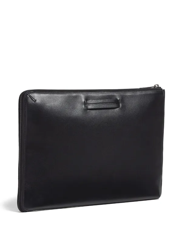 Zegna レザー クラッチバッグ | ブラック | FARFETCH JP