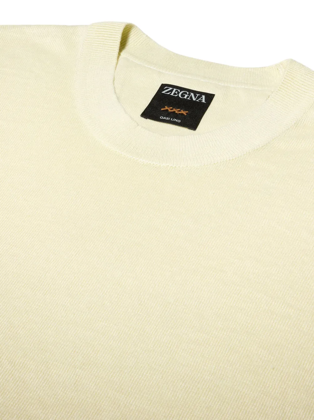 Zegna Oasi Lino T-shirt Geel
