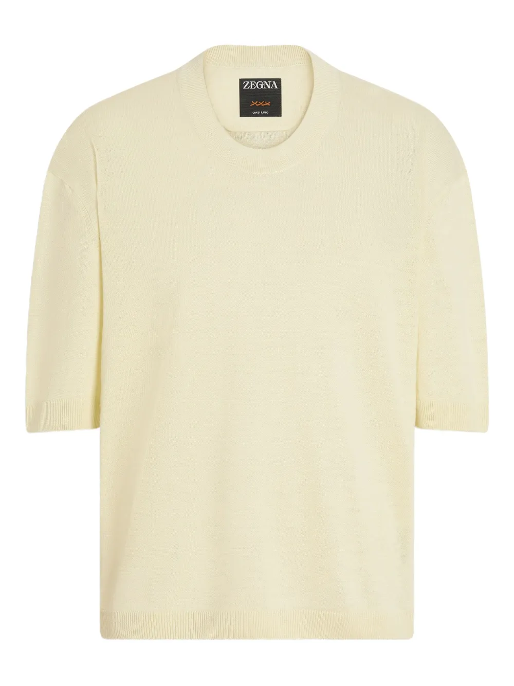 Zegna Oasi Lino T-shirt Geel