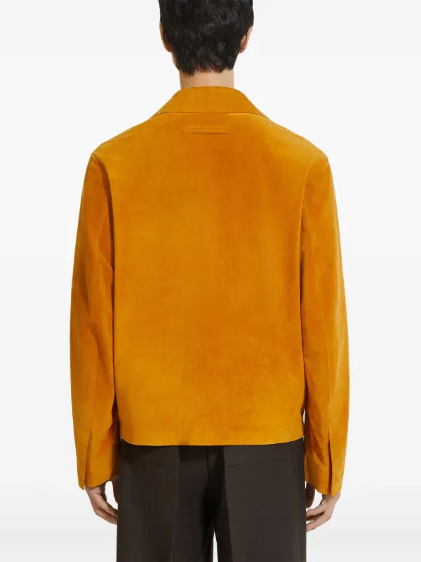 Zegna スエード ジャケット | オレンジ | FARFETCH JP
