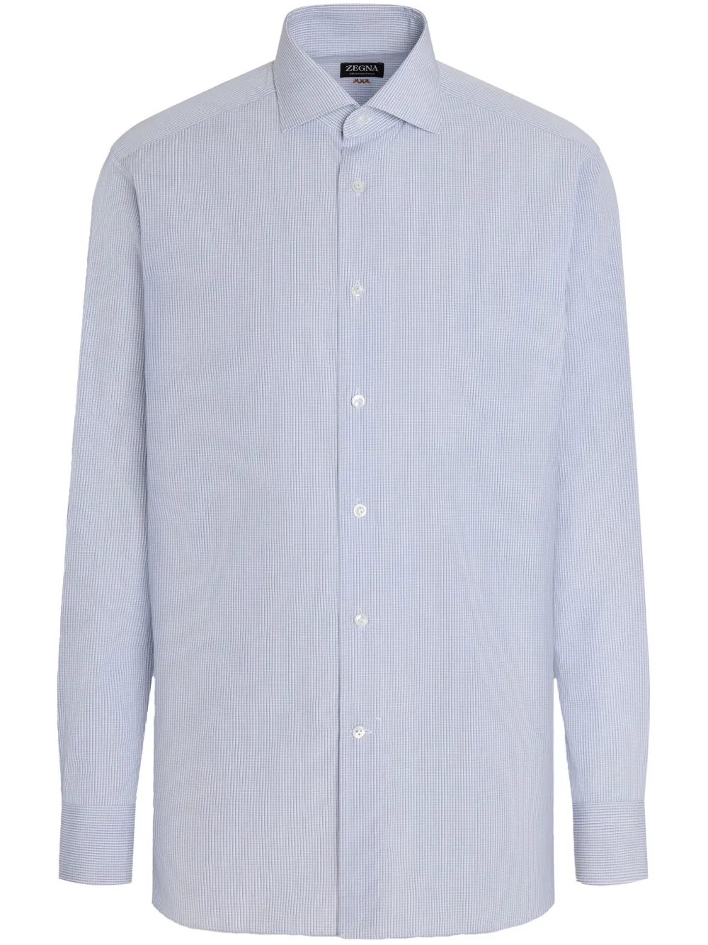 Zegna Centoventimila checked cotton shirt | Blue | Image 1