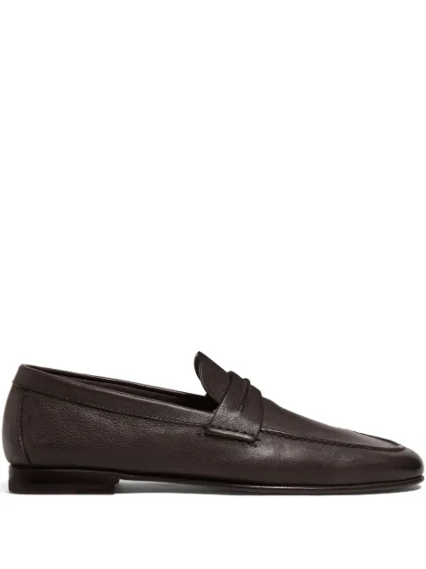 Zegna penny leather loafers
