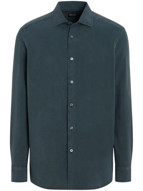 Chemise à boutonnière sur le devant - Zegna - Modalova