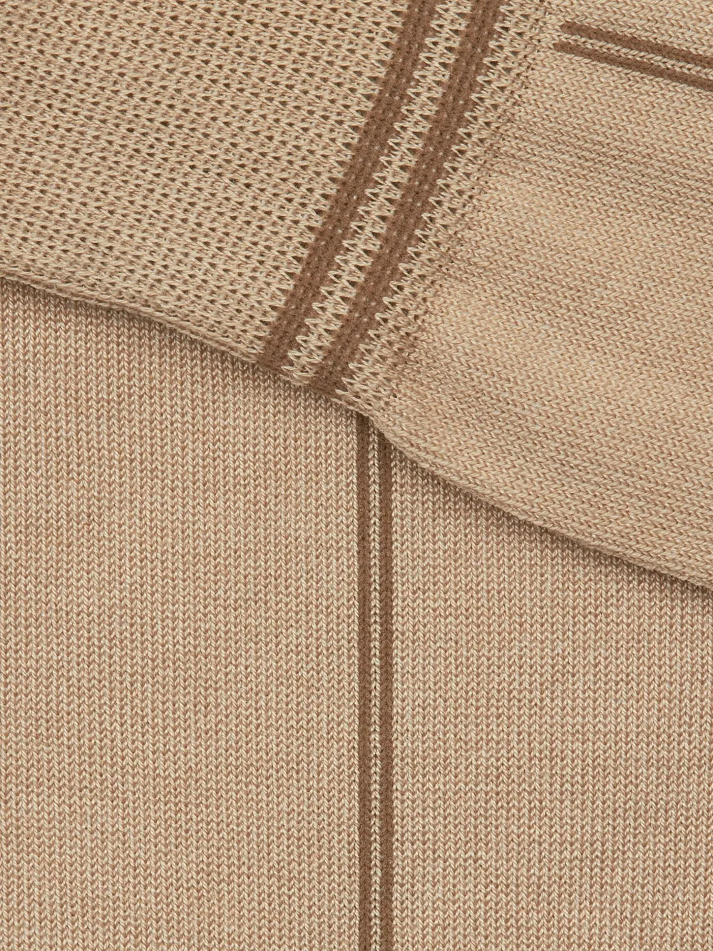 Zegna Sokken met gestreept detail - Beige