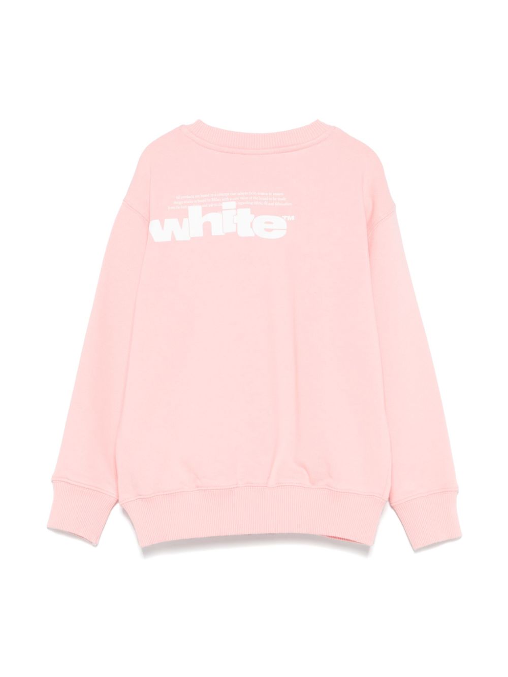 Off-White Kids Sweater met logoprint - Roze