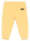 Off-White Kids Type Graphic track pants - Yellow