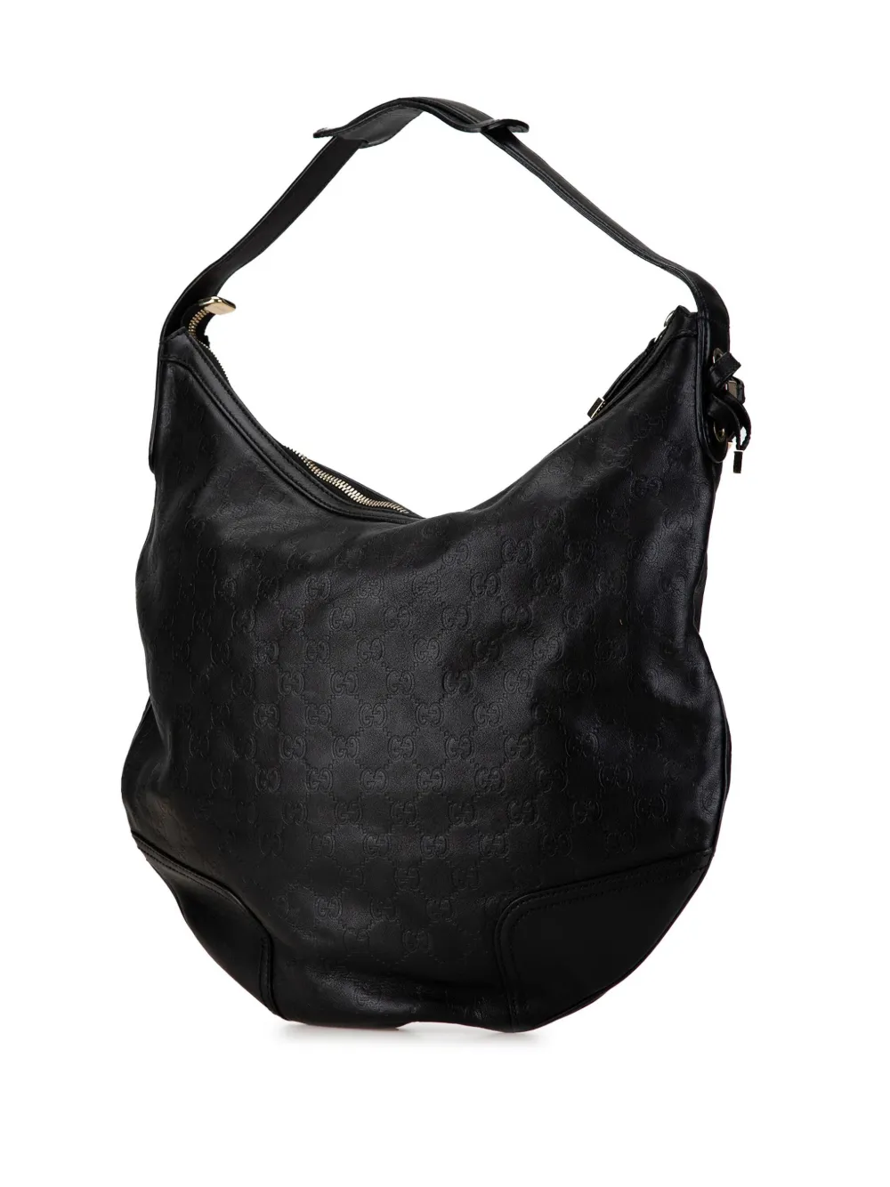 Gucci Pre-Owned 1990 Guccissima Princy hobo bag - Zwart