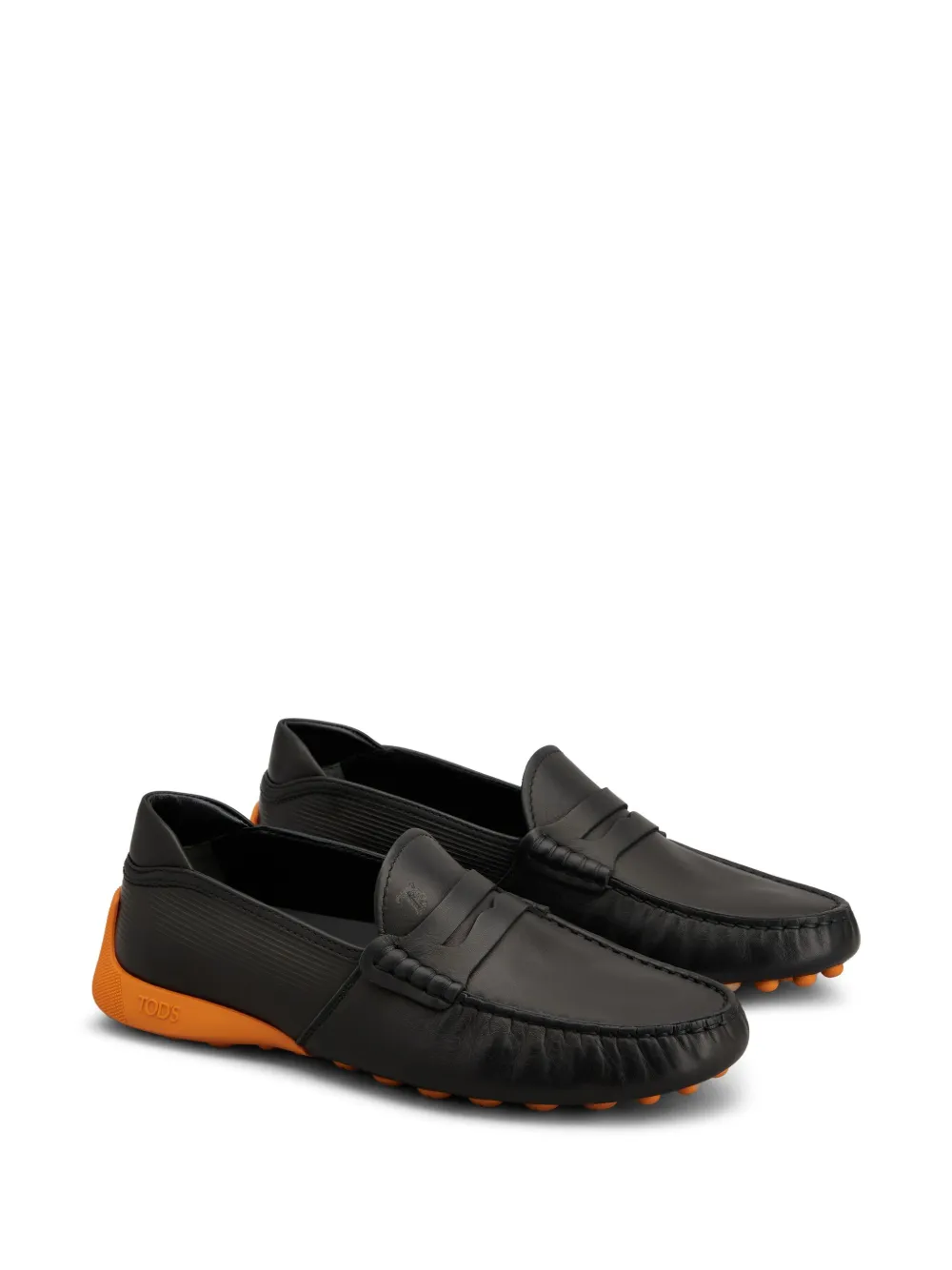 Tod's Loafers met logo-reliëf - Zwart