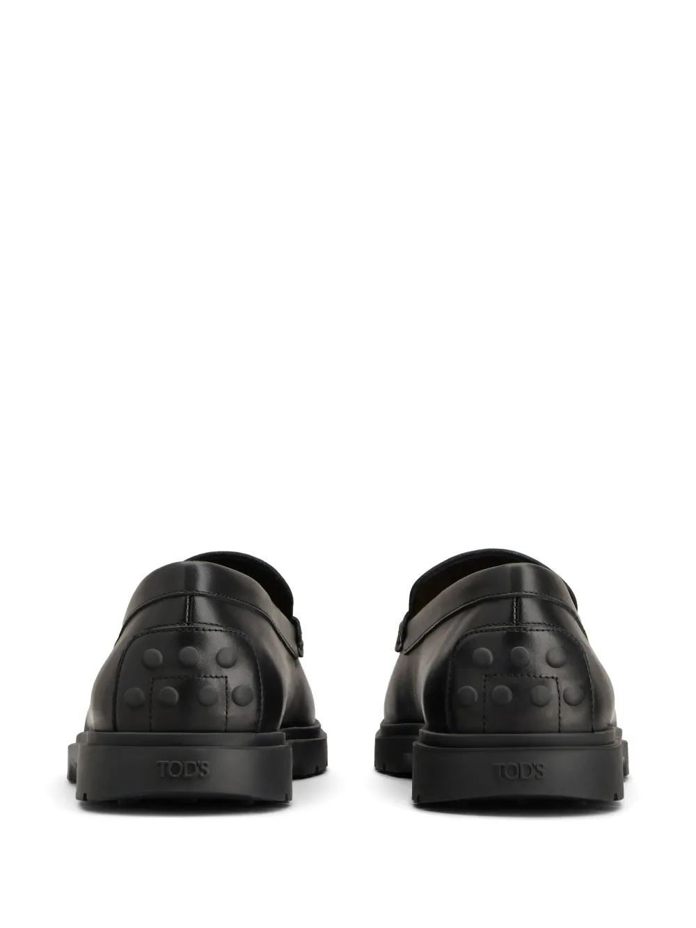 Tod's leather loafers Black