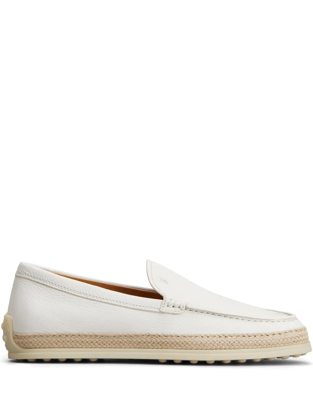 Tod's leather loafers White