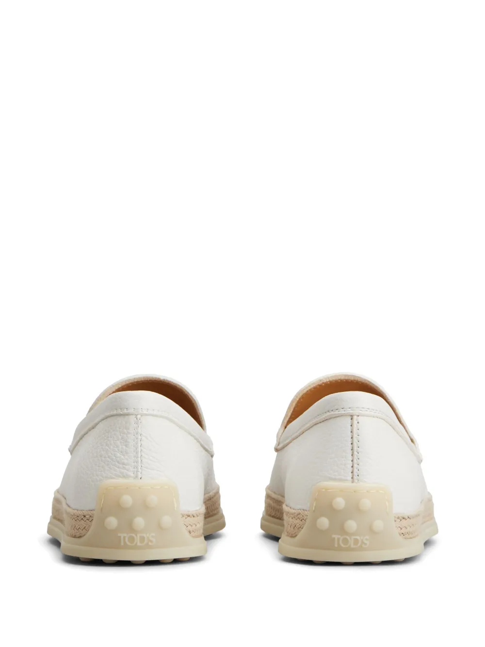 Tod's leather loafers White