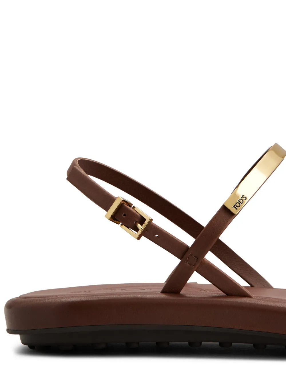 Tod's leather sandals Brown
