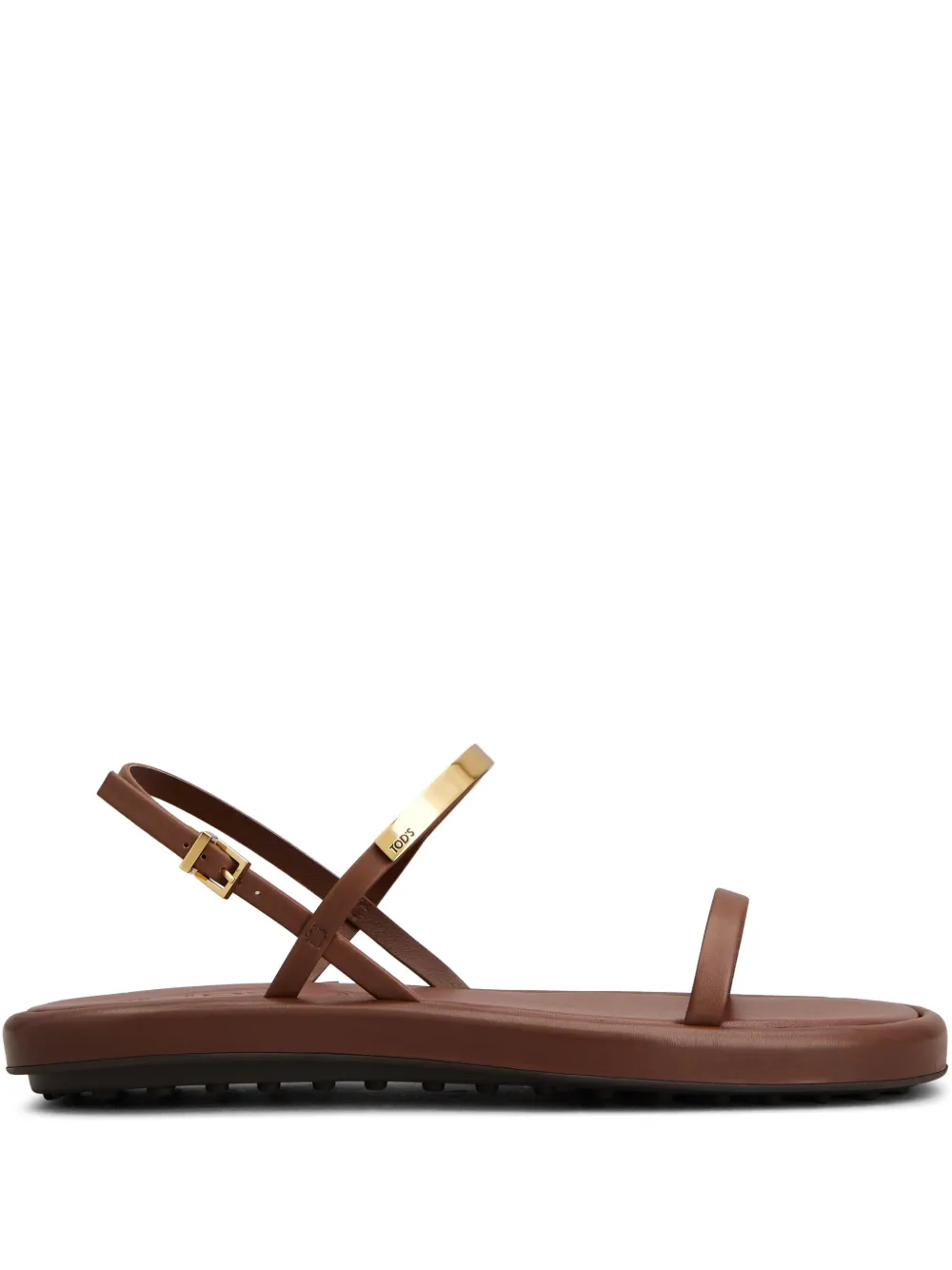Tod's leather sandals Brown
