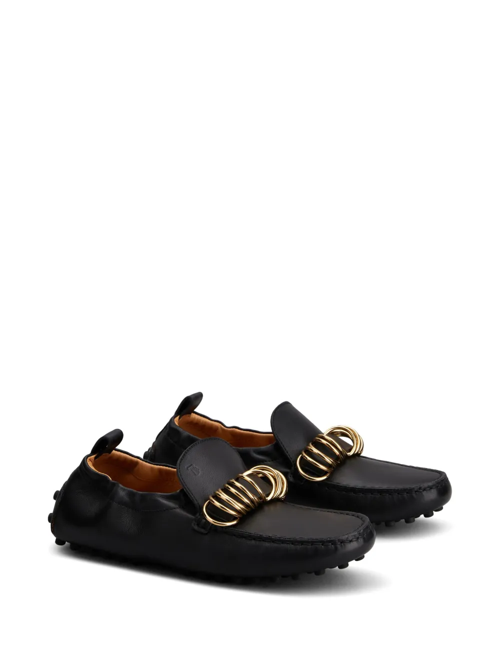 Tod's Loafers met ring - Zwart